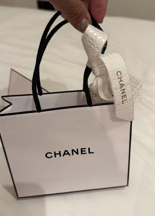 Chanel оригинальный набор крафтовый пакет лента и открытка для денег