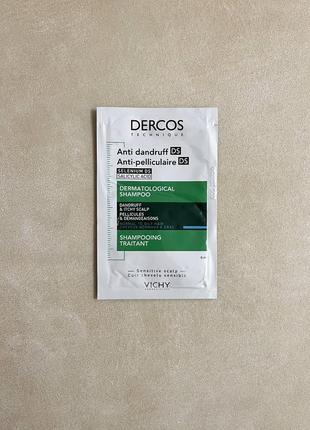 Пробник шампунь против перхоти vichy dercos 6 мл anti dandruff ds