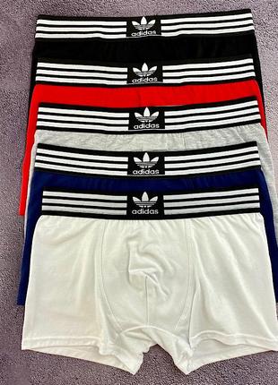 Комплект трусов (3, 4, 5 шт) adidas мужское белье боксеры плавки подарочный набор