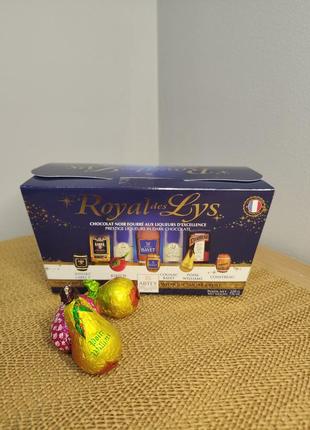Шоколадные конфеты с ликером abtey royal des lys ассорти 220 г