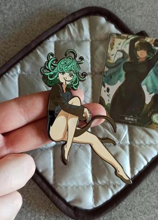 Аниме набор ванпанчмен большой значок one punch man anime брошка тацумаки onepunchman tats...