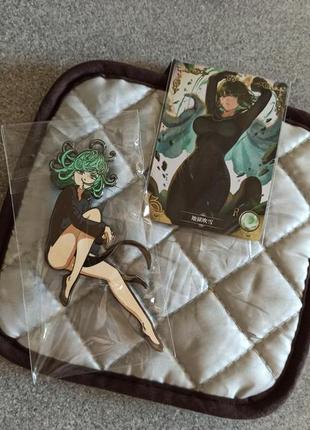 Аниме набор ванпанчмен большой значок one punch man anime брошка тацумаки onepunchman tats...