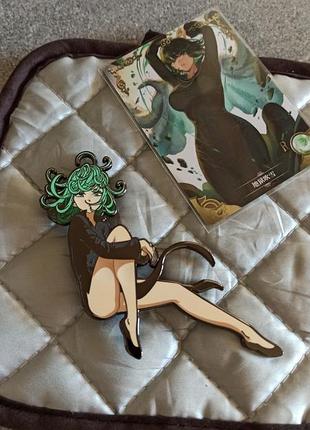 Аниме набор ванпанчмен большой значок one punch man anime брошка тацумаки onepunchman tats...