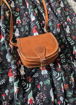 Вінтажна шкіряна сумка