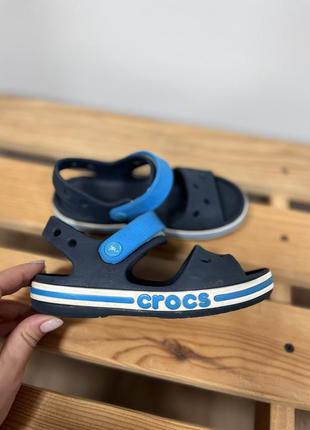 Сандалии crocs kids bayaband sandal navy детские кроксы для мальчика с11 сабо
