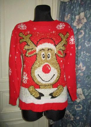 Свитер новогодний.разм s