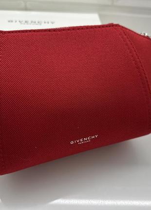 Красная брендовая люкс косметичка givenchy