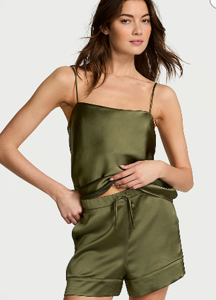 Сатиновая женская пижама luxe satin сатин пижамка выктория сикрет victorias secret оригинал