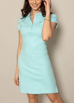 Жіноче плаття-поло обтислого крою. u.s.polo assn