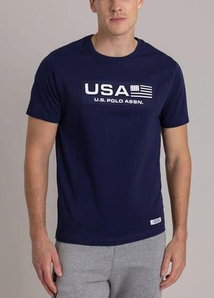 Чоловіча футболка u.s. polo assn. usa embossed print jersey
