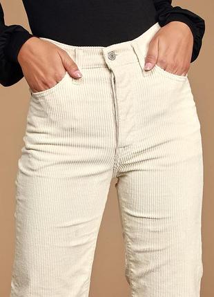 Levi’s premium ribcage вельветові прямі джинси