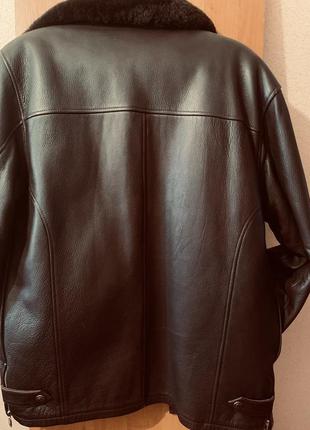 Кожаная куртка зимняя