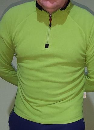 Стильная фирменная флисовая кофта реглан.engelbert strauss.унисекс.м-л