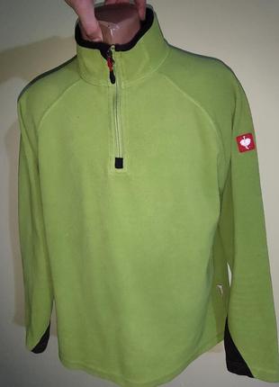 Стильная фирменная флисовая кофта реглан.engelbert strauss.унисекс.м-л