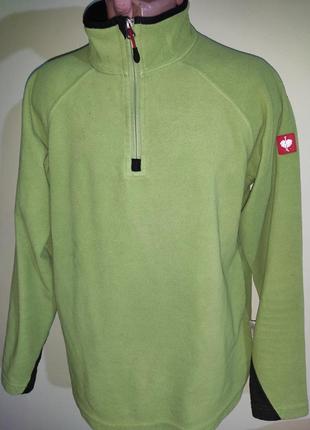 Стильная фирменная флисовая кофта реглан.engelbert strauss.унисекс.м-л