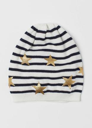 4-8 года 110-128 см h&m новая фирменная чудесная фирменная деми шапочки в звездочку