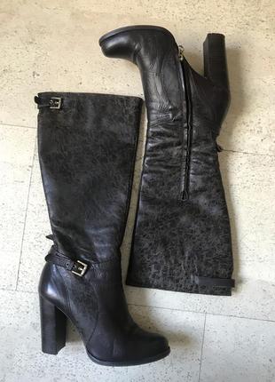 Сапоги женские из натуральной кожи демисезонные