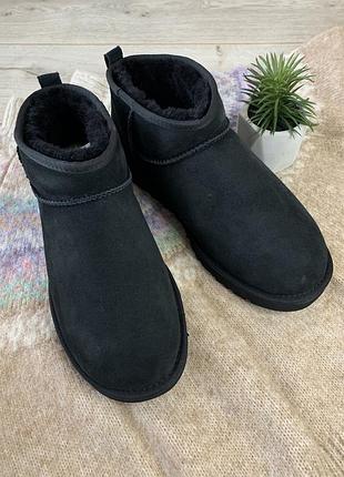 Угги угги сапоги сапоги валянки ugg mens classic ultra mini black 1137391