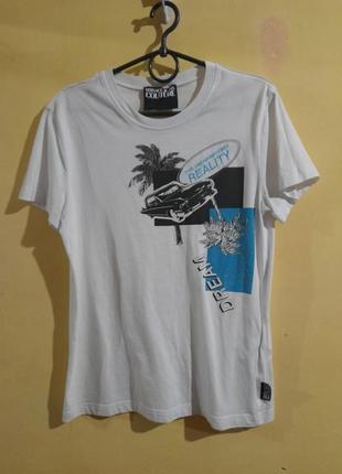 Versace jeans couture біла футболка оригінал бавовна