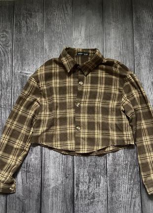 Рубашка в клетку shein