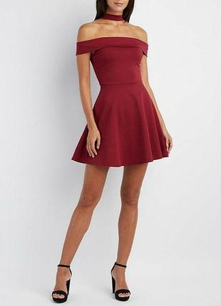 Міні сукня з відкритими плечима