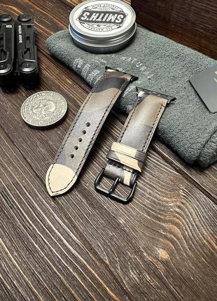 Шкіряний ремінець для apple watch та класичних годинників