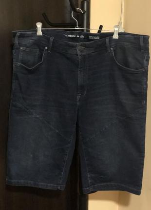 Фірмові джинсові шорти батали, великий розмір 64