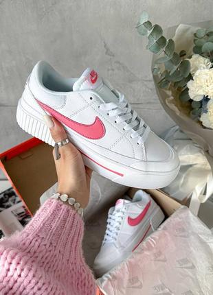 Кроссовки nike court legacy lift pink