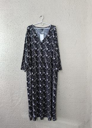 Макси платье батал, большой размер