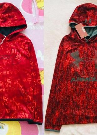 8-10 рок. 134-140 зріст under armor професійне утеплене худі. толстовка. на флісі. якісна. нова! з б