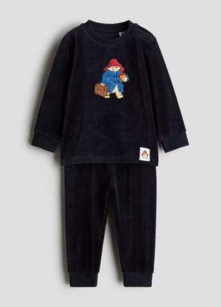 Велюрова піжама з візерунками