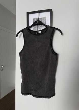 Майка h&m, в рубчик