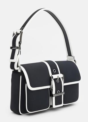 Сумка крос-боді через плече жіноча michael kors colby medium two-tone neoprene shoulder bag