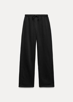 Теплые, широкие брюки, штаны zara, новая коллекция, размер s и м