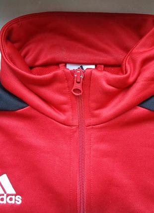 Олимпийка  adidas cz8628 zip power red black  кофта (l) 4