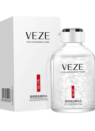 Антивозросной увлажняющий тонер с протеинами коллагена veze collagen protein