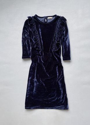 Велюровое платье name it