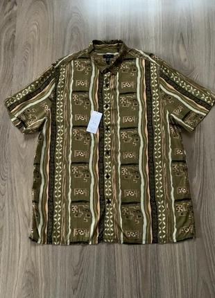 Мужская рубашка гавайка с принтом new look