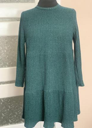 Трикотажне укорочене плаття/туніка