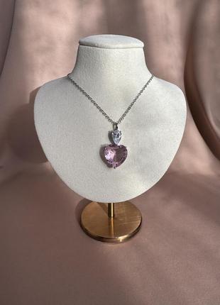 Подвеска серебро 925 сердце