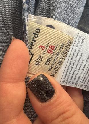 Плаття для дівчинки джинсове 3