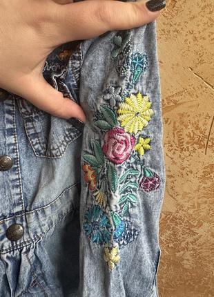 Плаття для дівчинки джинсове 2