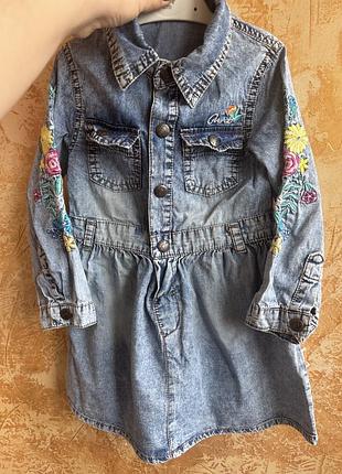 Плаття для дівчинки джинсове 4