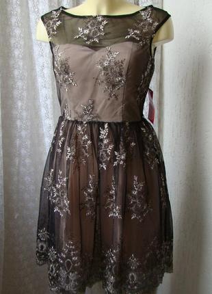 Платье вечернее гипюр little mistress р.44 70013 фото