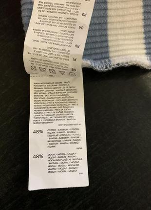 Полосатое платье миди облегающее в рубчик с коротким рукавом4 фото