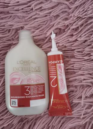 Набір міні маска та шампунь loreal paris excellence