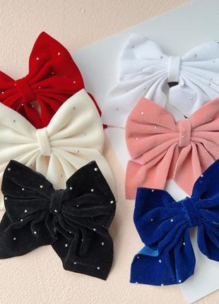 Заколки бантики 2шт набор