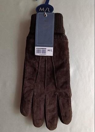 Перчатки из натуральной замши