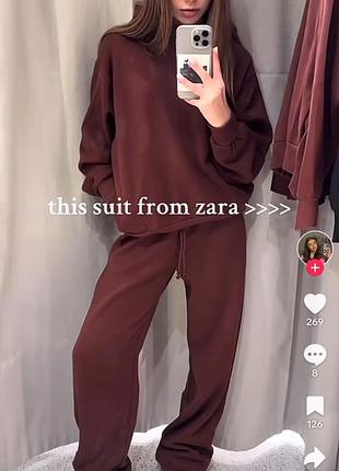 Шикарний ‼️тільки чорний ‼️ костюм zara нова колекція, тренд, спортивний 2025