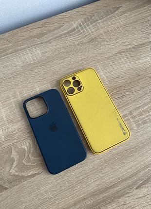 Чохол силіконовий оригінальний шкіряний на айфон iphone 13 красный 13 про макс